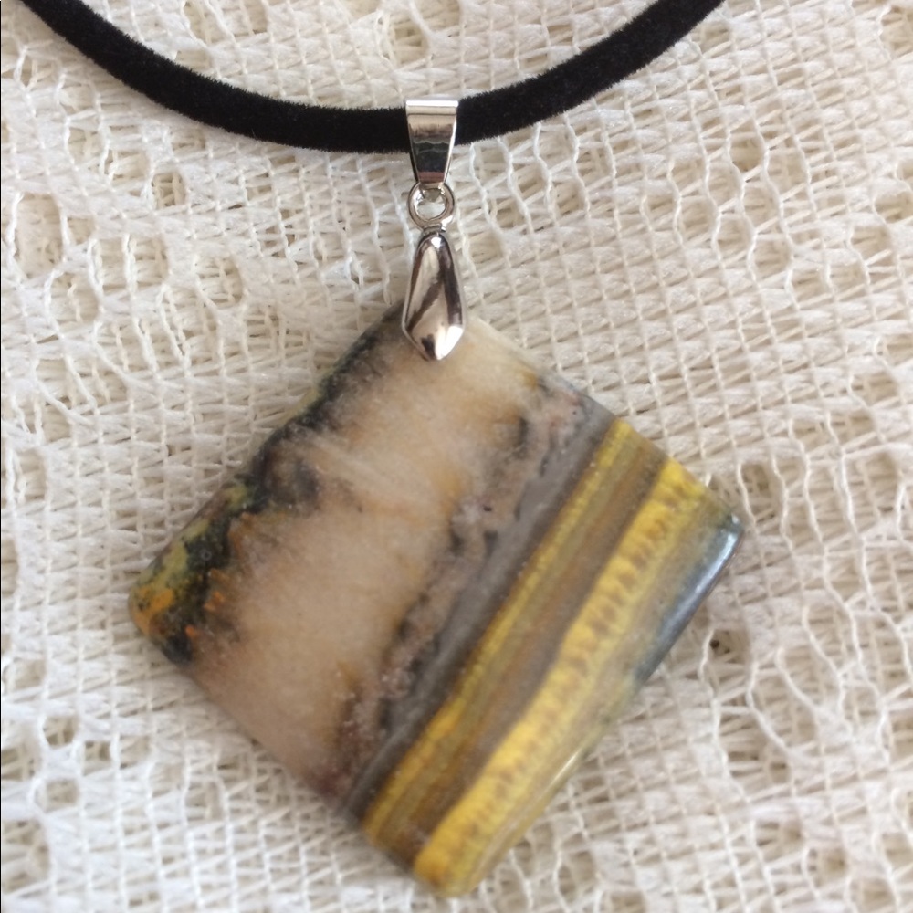 New handmade tigereye necklace